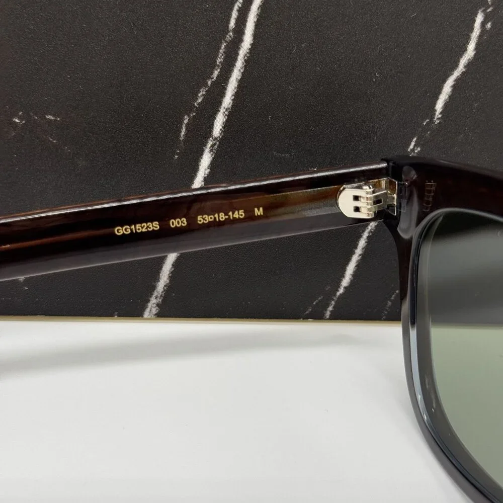 NEW GUCCI SUNGLASSES GG1523S 003 BROWN EYEWEAR